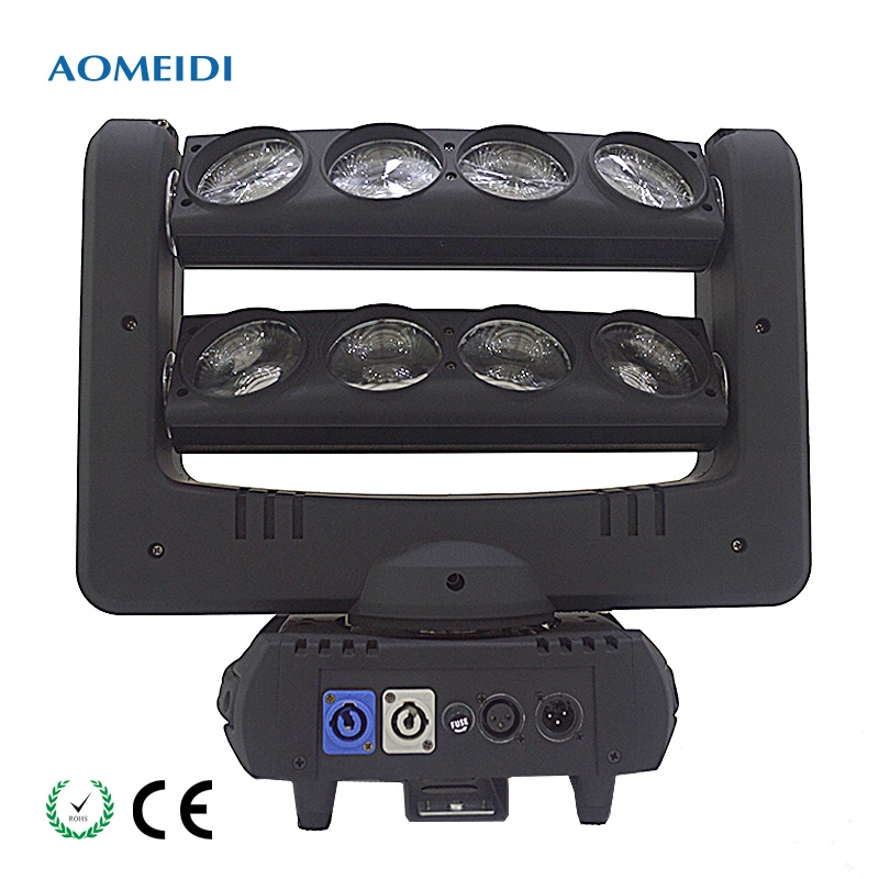 8X10W RGBW 4in1 DMX Spider Beam LED Moving Head Lighting Fixture