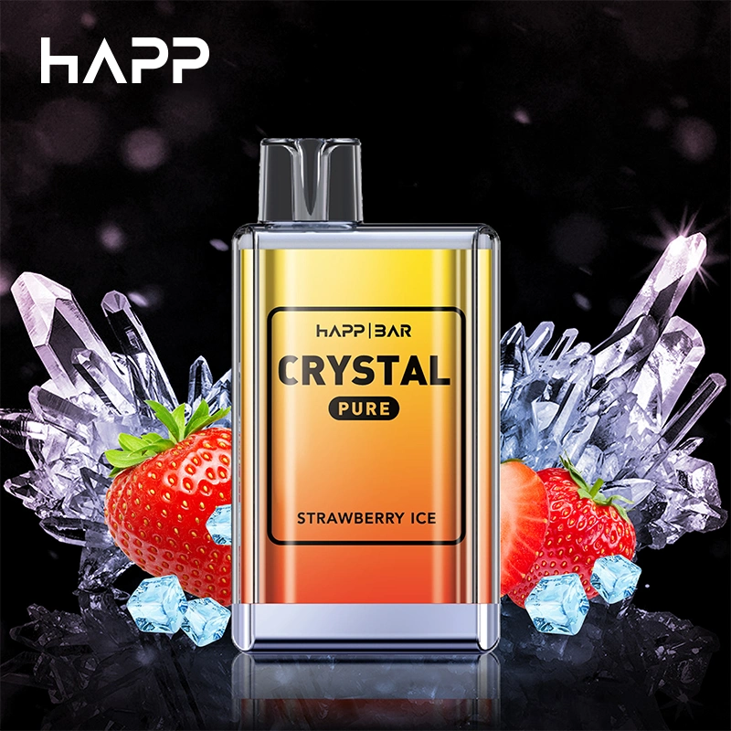 الجملة بالجملة Strawberry Ice Crystal Vape 6000 Pugs Disposable Pods