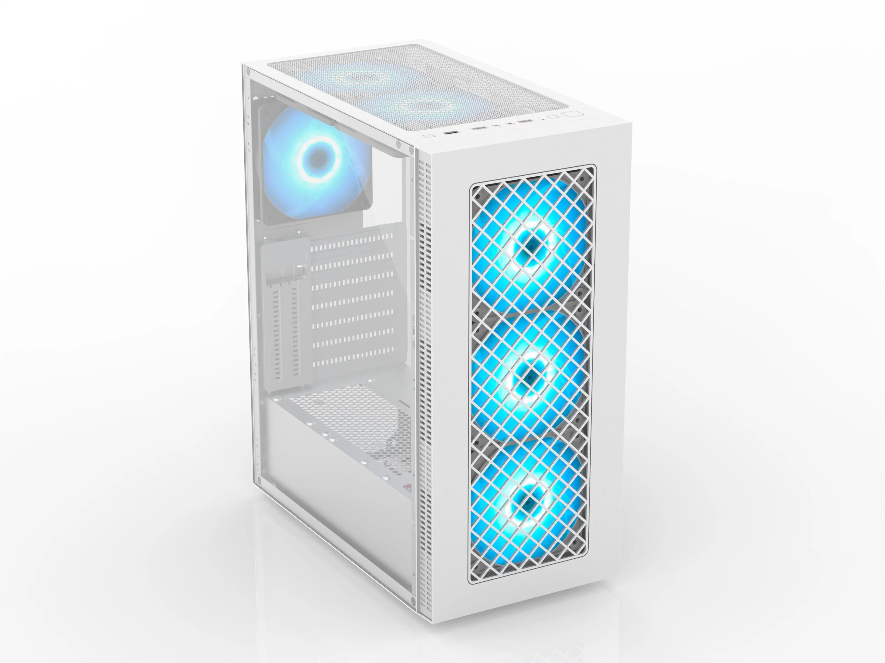 Caso por caso de jugador de la torre ATX Ventiladores RGB/Micro-Mini de escritorio de juegos Sala de juegos de ordenador ATX marca Accesorios Carcasa del PC buen precio.