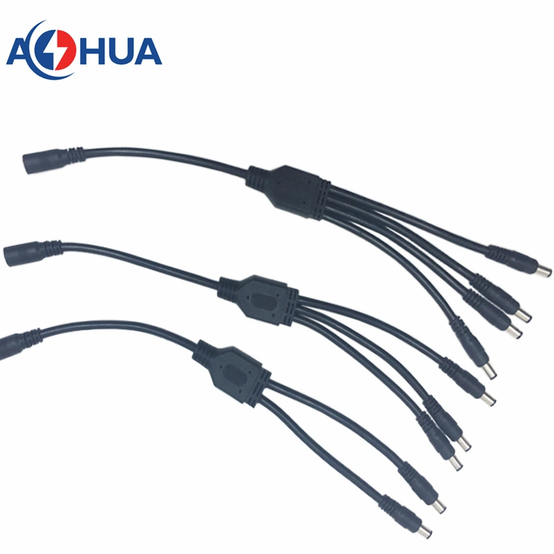 Aohua Factory Sales DC 5.5*2.1 mm or 5.5*2.5 mm Plug Pre-Wire Male and Female Socket DC M11 for Car LED Display Video