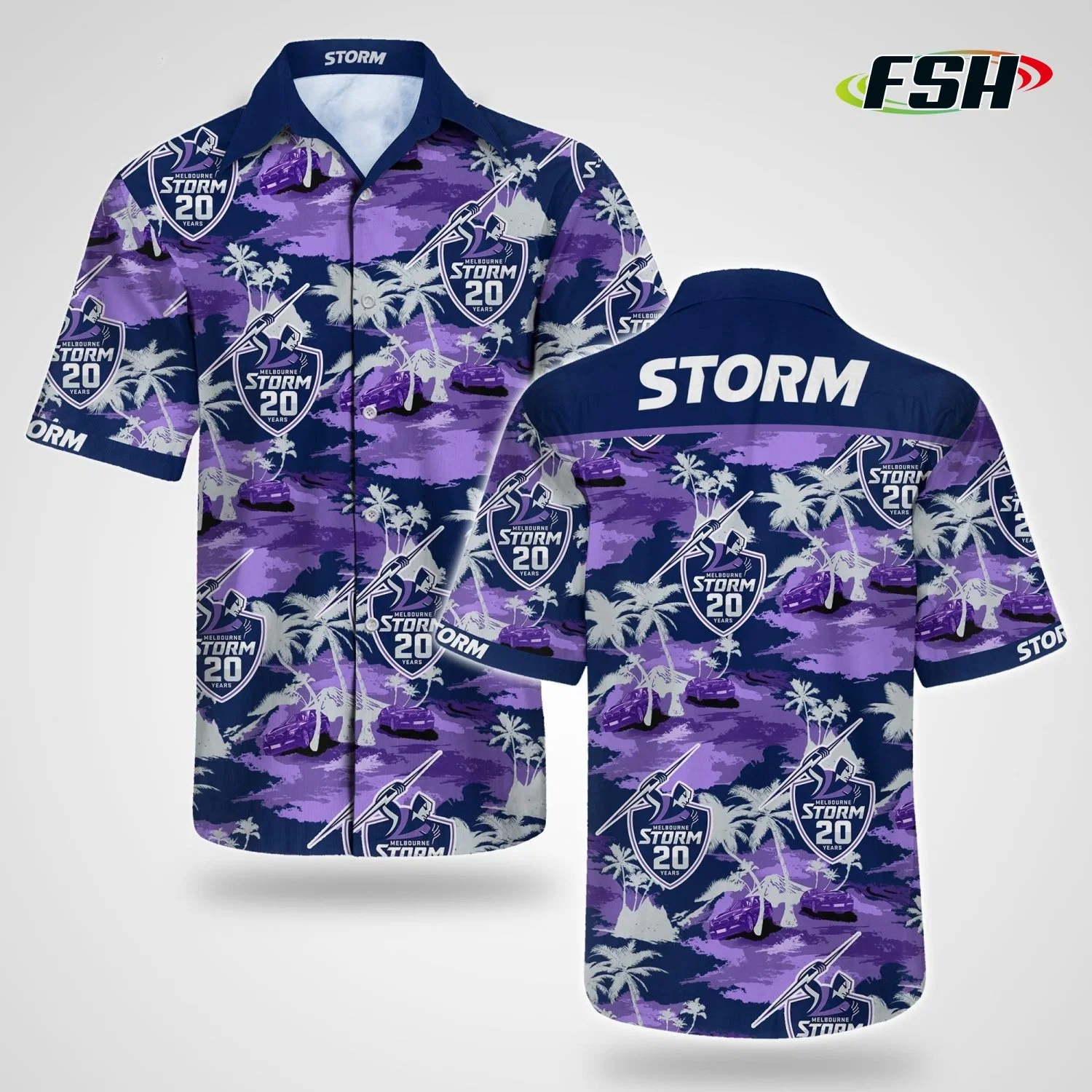 OEM Custom Hawaiian Casual Short Sleeve with Pattern Men Summer Shirts