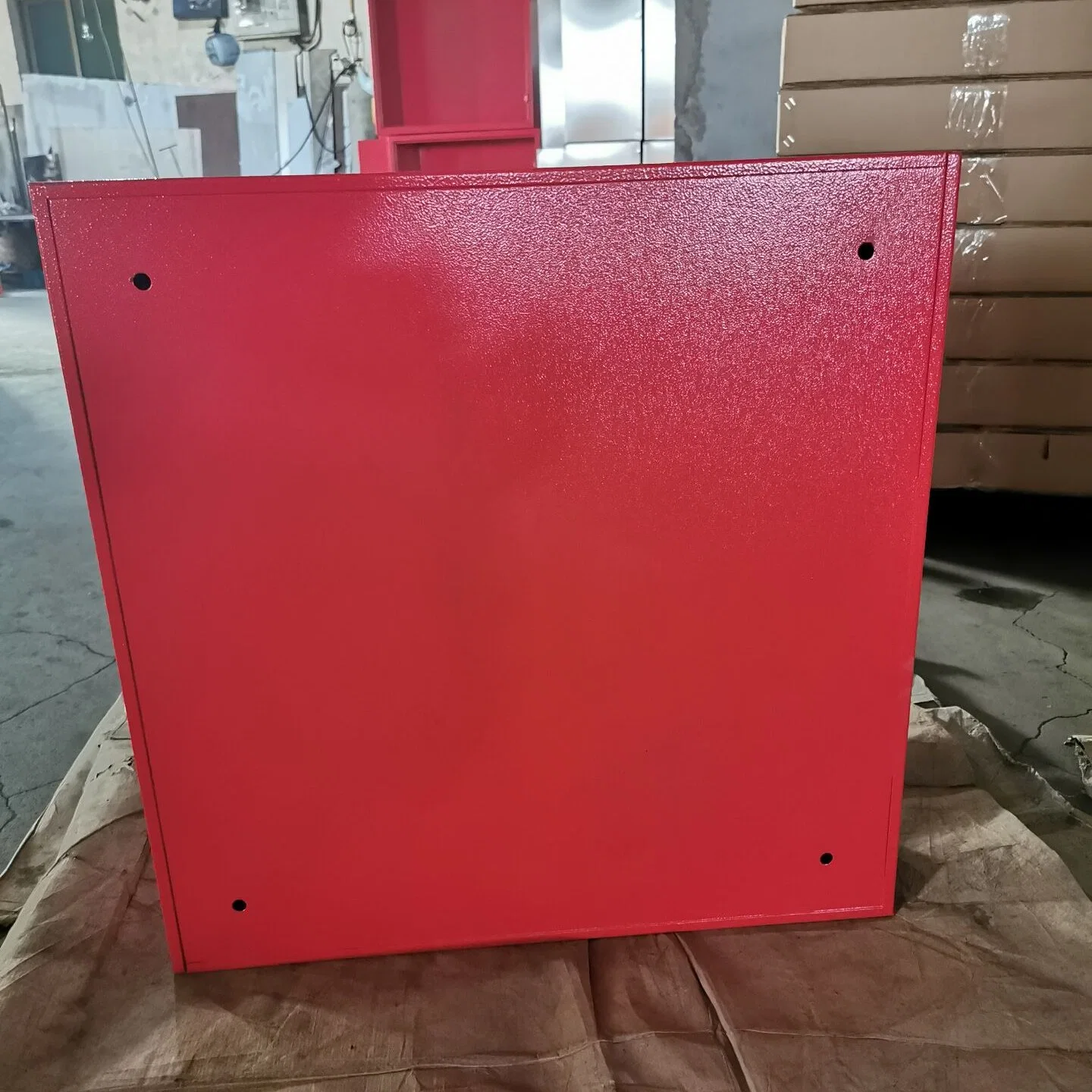 Mind Steel Red Color Hose Reel Cabinet with Double Door