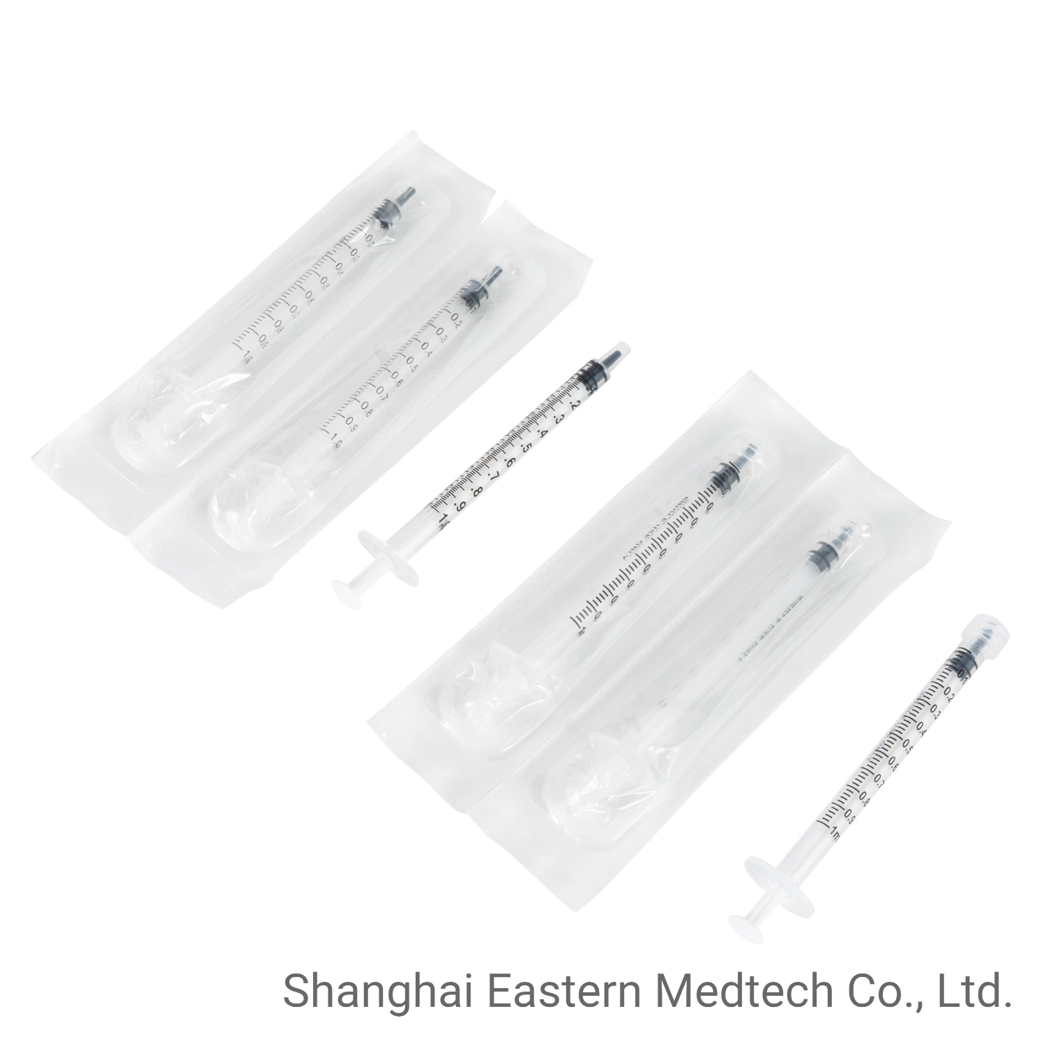 China Wholesale/Supplier Medical Supply Professional Syringe Manufacturer Low Dead Space Needle Mounted 1ml 3-Part Syringe Vaccine Syringe