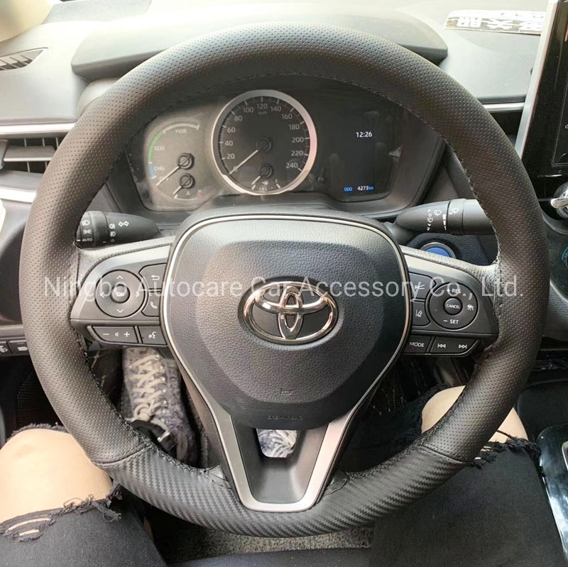 Hot Fashion Leather Sewing Steering Wheel Cover