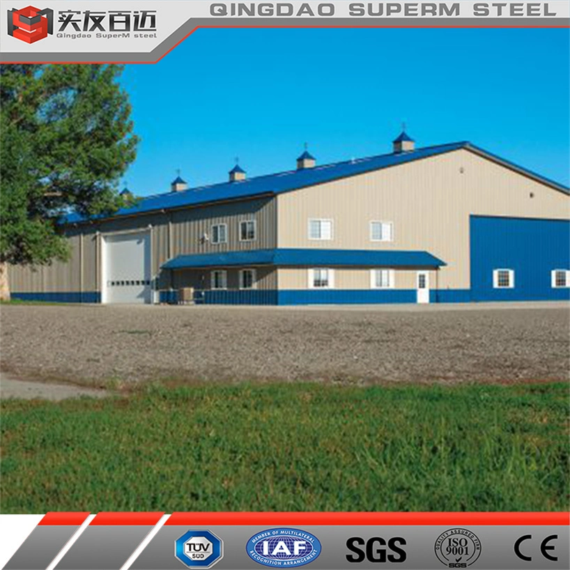 Oficina de estrutura de aço de qualidade com certificação CE fábrica na China fabrico direto Edifício de estrutura de aço pré-fabricado/escritório de oficina com preço baixo