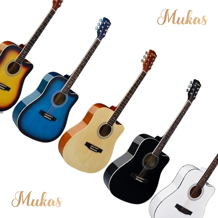 Customs 6 String Musical Instrument Folk Beginner Student Plywood 41inch Bass Electric Acoustic Guitar