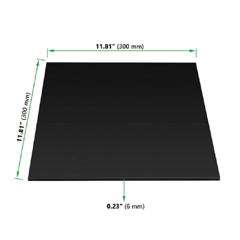 Black PETG Sheet, Opaque Black Cast Plexiglass Sheets, Black Gag Panel Board with Protective Paper for DIY Crafts, Picture Frame Signs, Display Projects