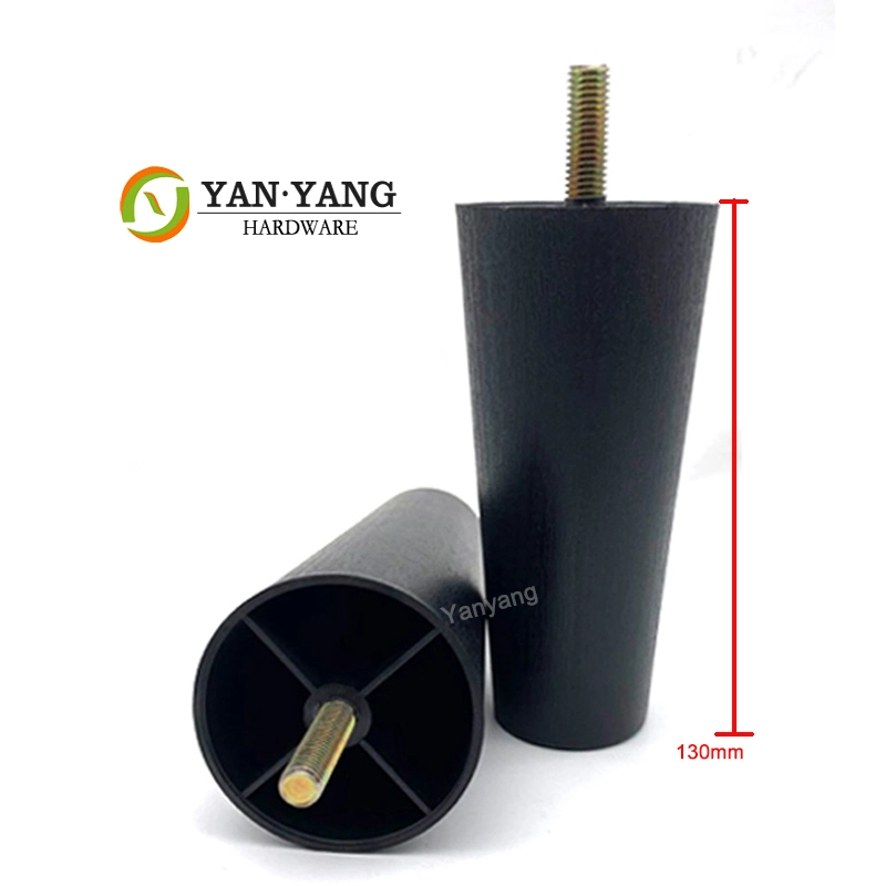 Yanyang Factory Sale Round Tube Plastic Furniture Leg Fittings Strong Support Sofa Feet