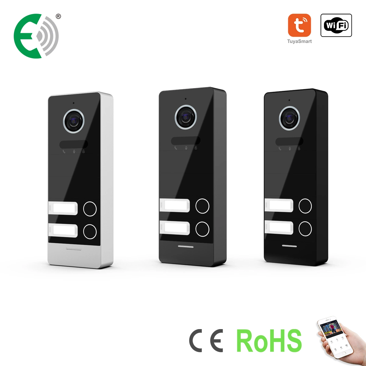 2 Wire IP&WiFi Video Doorphone with Touch Screen Villa and Department