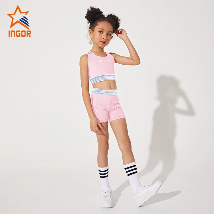 5%off Ingorsports Kids Clothing Cross Back Elastic Top & Two Side Pocket Design Short Children Sports Wear