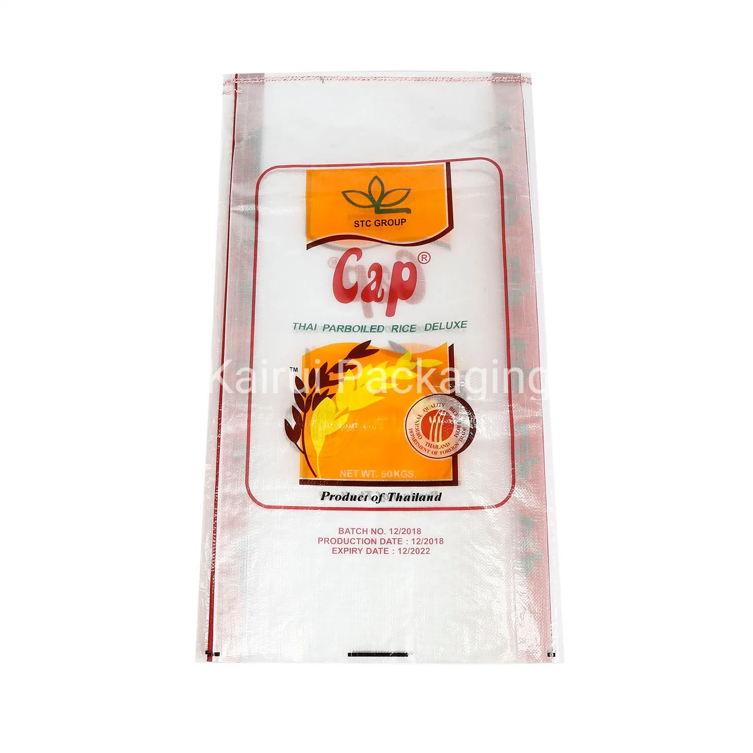 Customized Different Types PP Woven Rice Bags Design