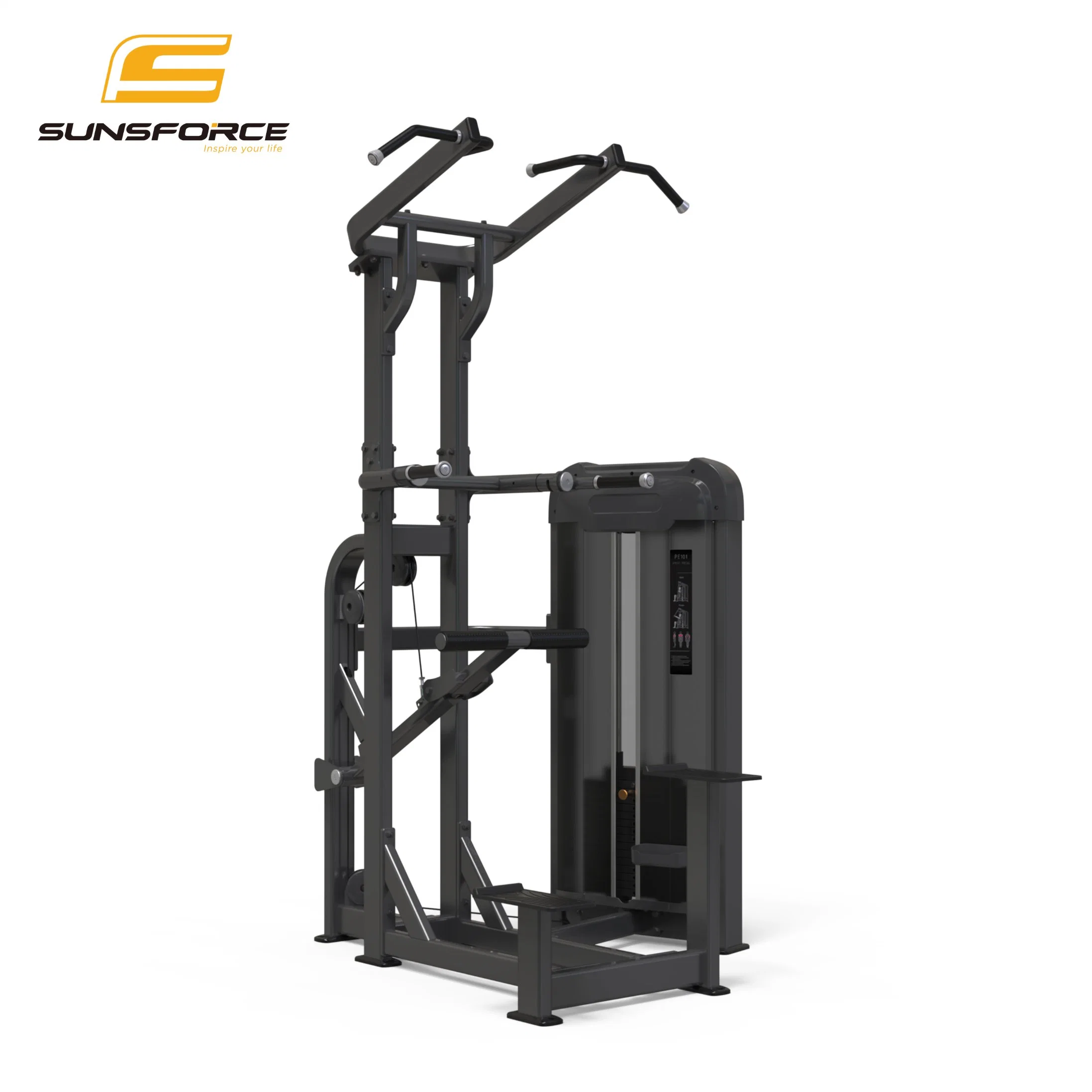 Comercial Sunsforce Equipamento Fitness perfeito para Professional Ginásios Selectorized mergulho/Chin