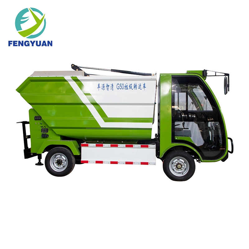 Automatic Garbage Compress Truck Sanitation Waste Collect Electric Four Wheel Car