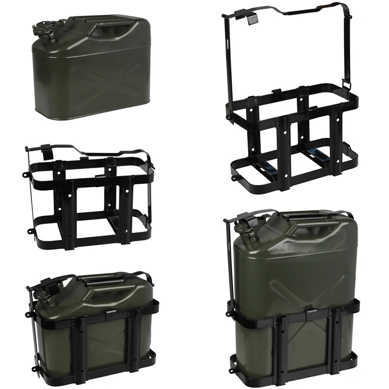 2.5 Gallon Jerry Can 10 Liter Gas Fuel Steel Tank Green Mil-Spec Nato Style Gerry Can