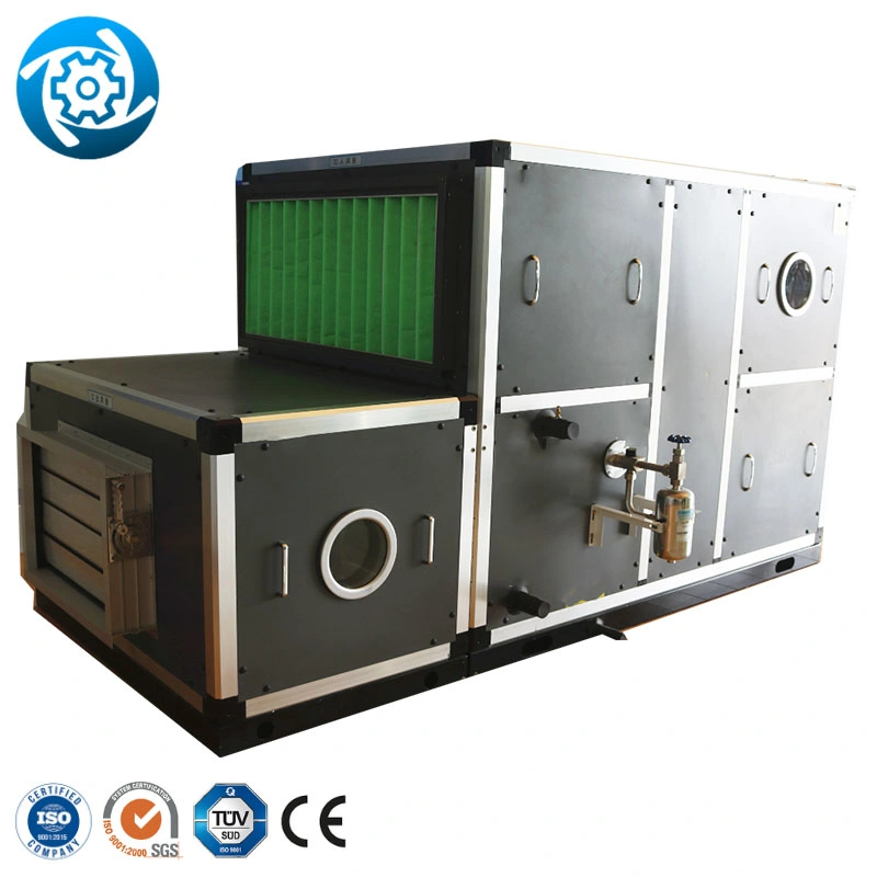 30.7~663.9kw Unidad de recuperación de calor Sistema de tratamiento de aire decente Estación Ahu