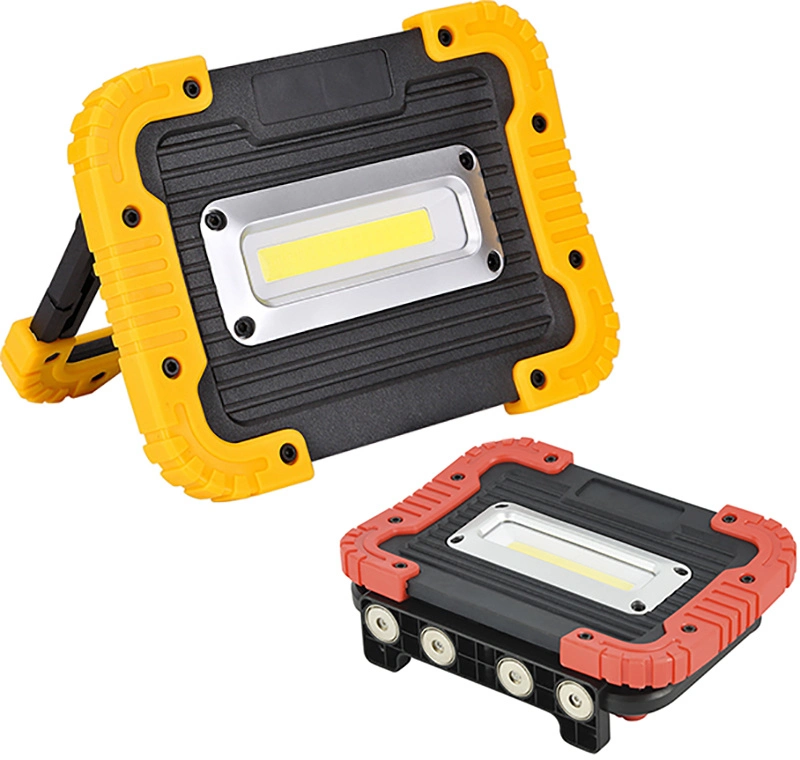 4 base magnética empuñadura giratoria Luz puntual LED de emergencia con Función de la batería de energía Inspección de vehículos portátiles lámpara de trabajo impermeable IPX5 Luz de emergencia