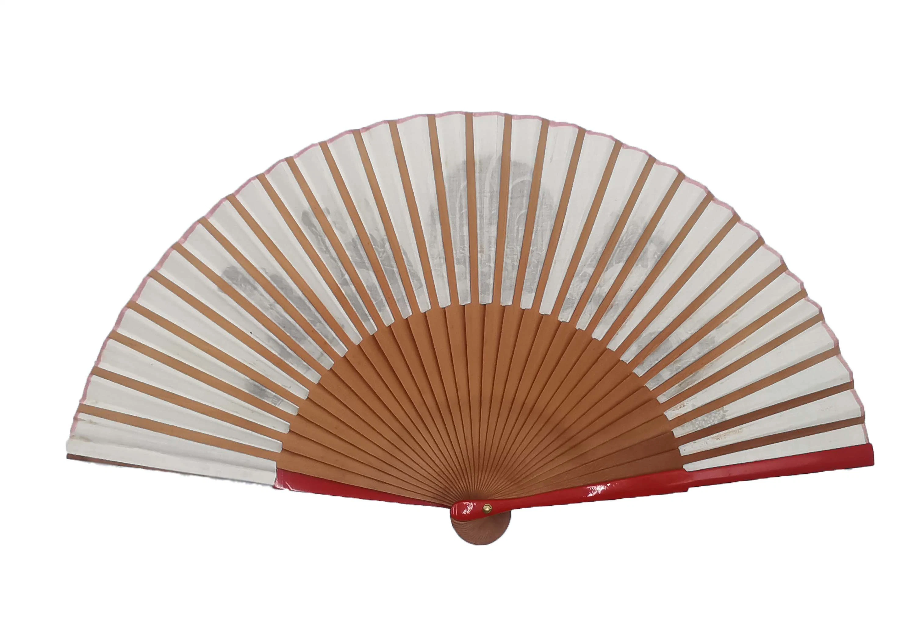 Baking Paint Wood Ribs Quality Wood Hand Fan Special Custom Wedding Souvenirs Gift Promotion Hand Fan