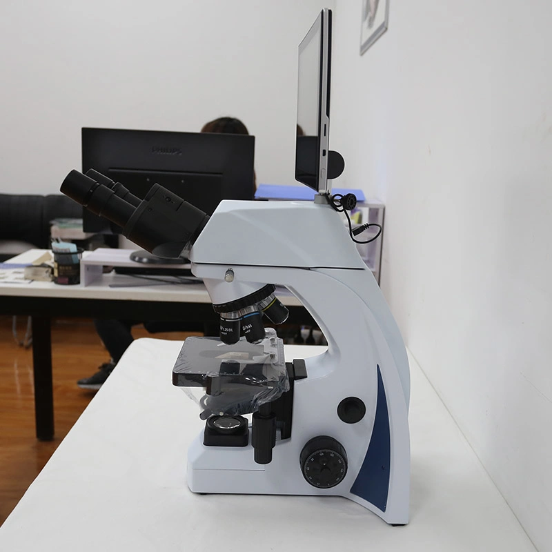 BioBase Digital con pantalla LCD microscopio de laboratorio con cabezal de visualización binocular