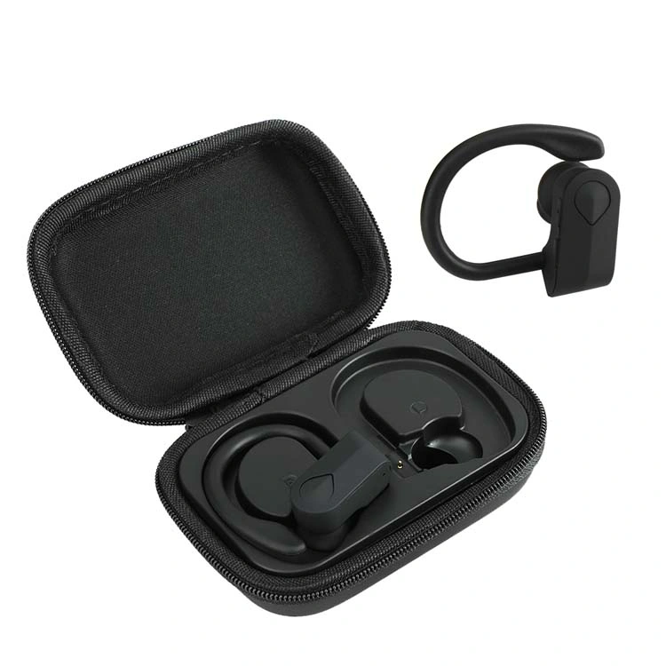 Promoción Regalos con EVA Case Ergonomics Diseño de entrenamiento auriculares estéreo Auriculares gancho gancho para la oreja auriculares deportivos inalámbricos