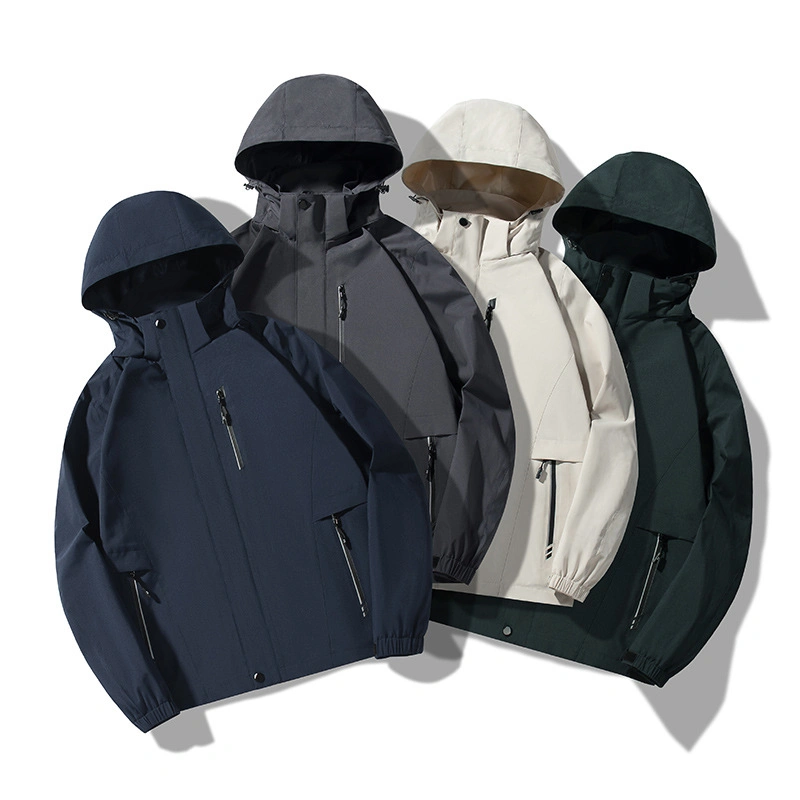 L'utilitaire personnalisé veste coupe-vent de Plein Air Jacket veste de camping pour les hommes