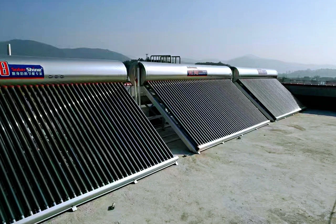 Automatic Control Solar Water Heater with Evacuated Tube Solar Collector Easy Installation