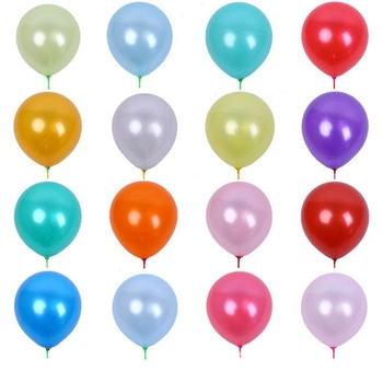 Advertising Gift Round Shaped Pearl Metallic Latex Balloons for Birthday Party Decorations