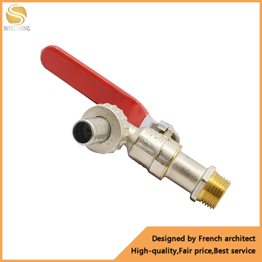 Top Sell in Wall Cold Water Nozzle Nickel Plated Cock Washing Machine Bibcock Tap