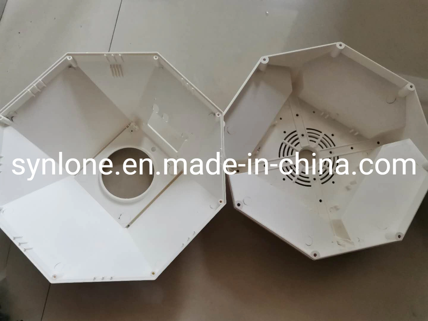 Custom White PP Injection Molding Machinery Parts