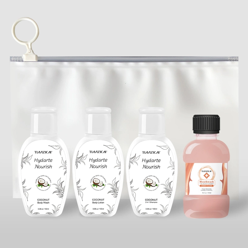 Wholesale Natural Beauty Body Wash Lotion Shampoo Mouthwash Body Care Set