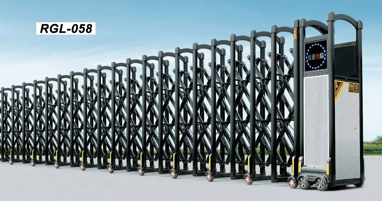 Electric Automatic Aluminum Driveway Folding Gate Door Price Retractable Rgl-09