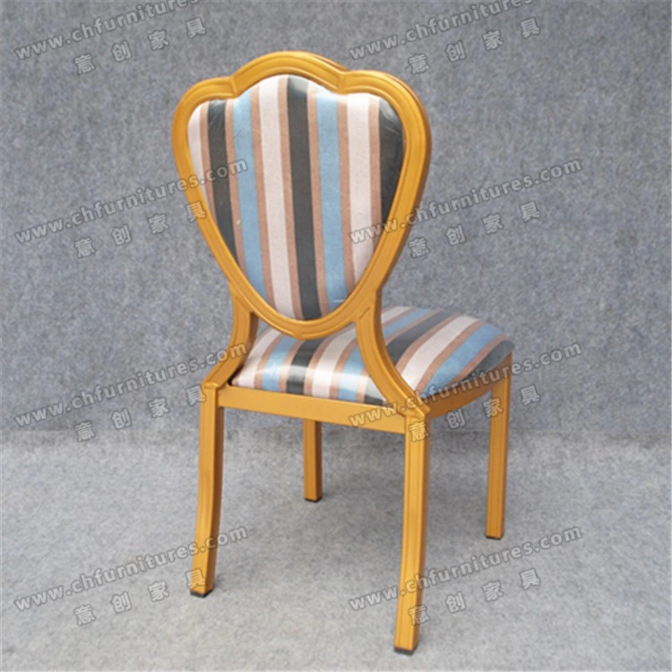 Fashion Style Stacking Metal Aluminum Hotel Furniture Dining Chair (YC-D71)