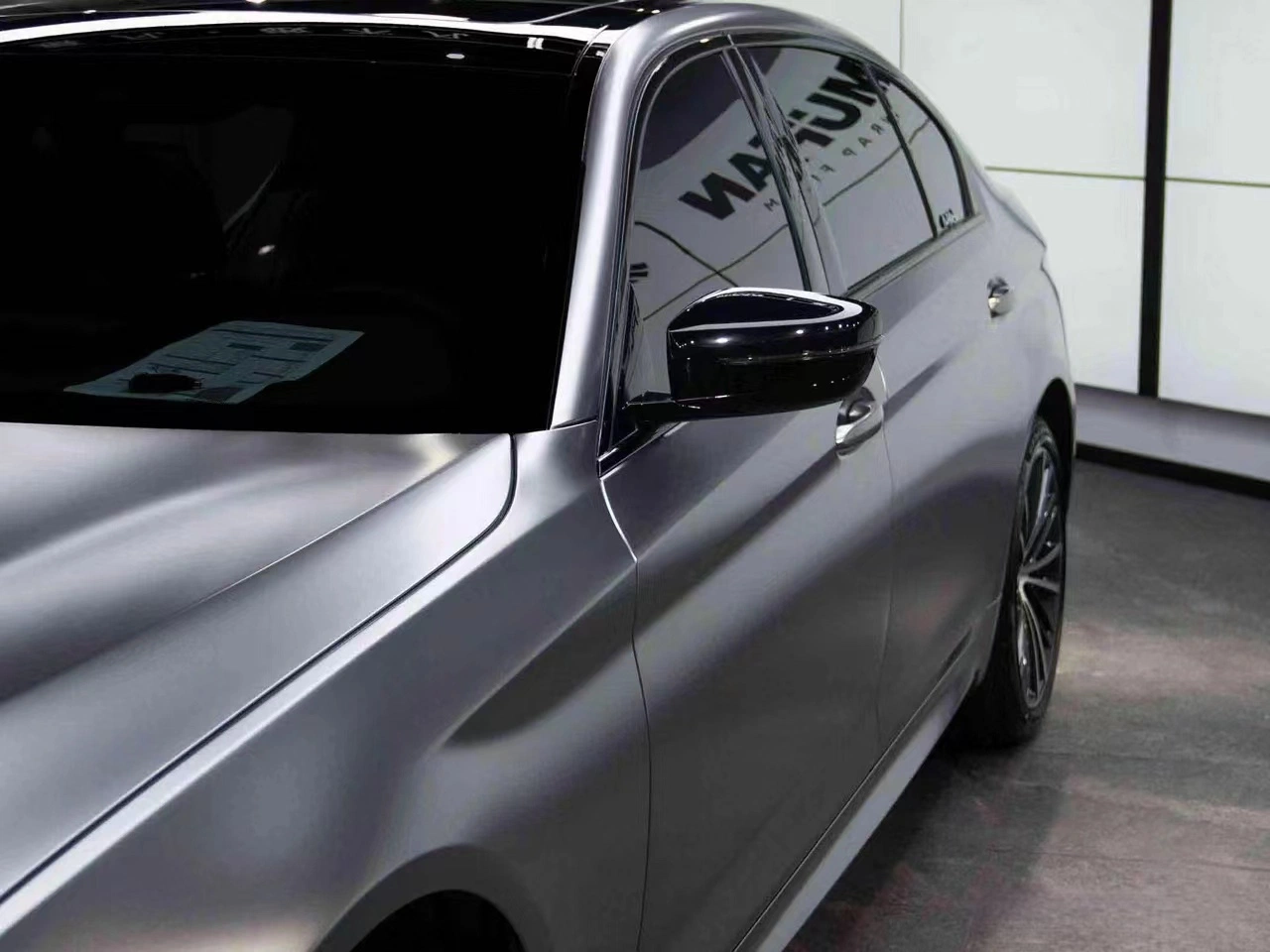 Glossy Ultra Metal Gray Car Vinyl Wrap Car Stickers PVC Film