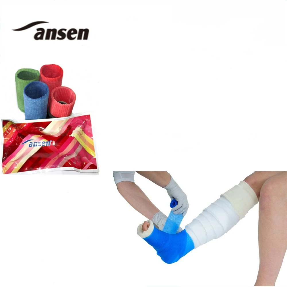 Water Activated Polyurethane Colorful Waterproof Resin Surgical Bandage Roll Orthopedic Casting Tape