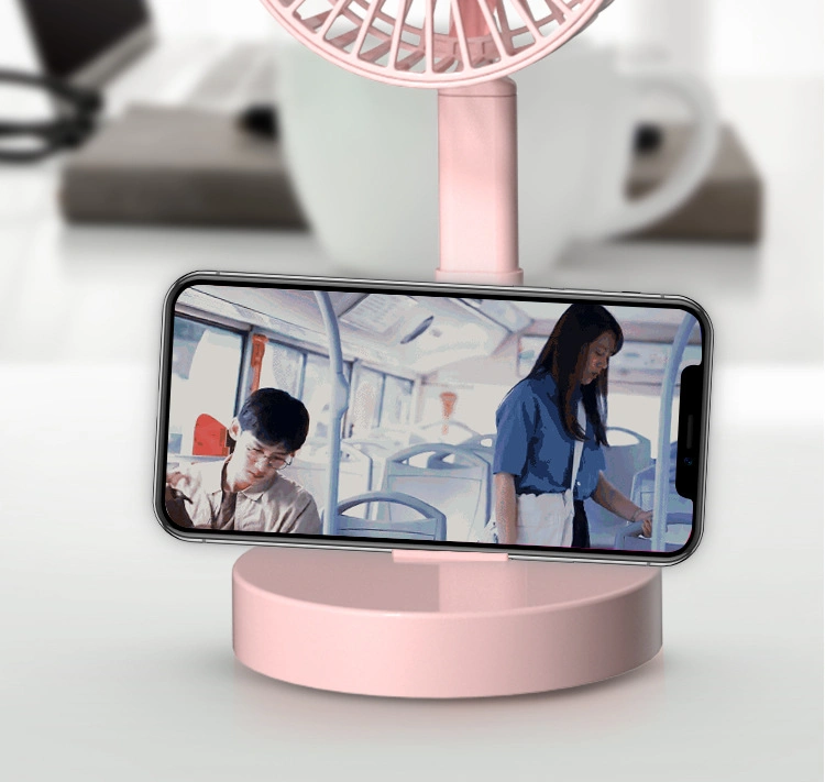 2023 Factory Rechargeable Mini Folding Fan with USB Charger Phone Holder for Eyelash Extension portable USB Mini Air Blowers Fans