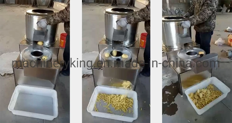 Best Vegetable Potato Washing Peeling Cutting Potato Chips Slicer French Fries Cutter Peeler Machine