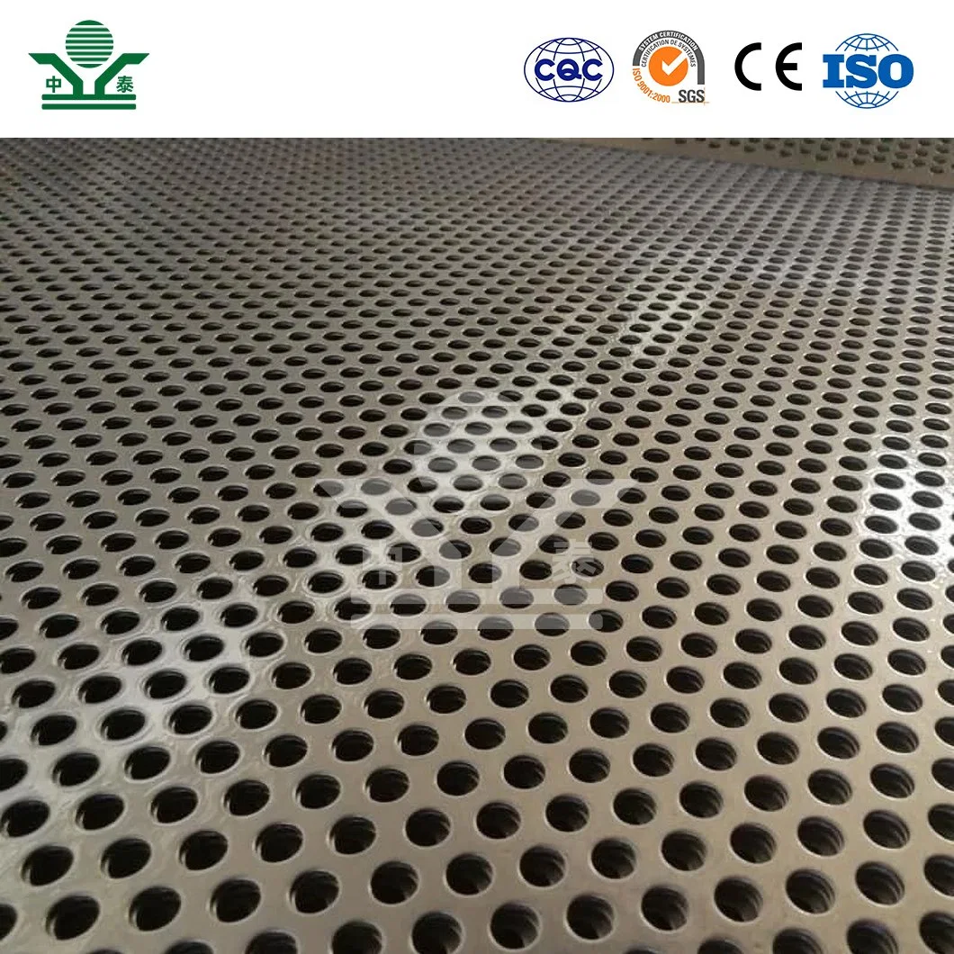 Zhongtai Maille Métallique Perforée Ronde Fournisseurs Chinois Clôture en Métal Perforé Épaisseur de 0,2mm à 20mm Feuilles de Métal Perforé pour Couvertures de Radiateur