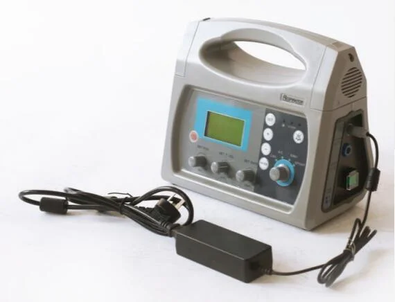 in Stock Ce Approved Hv-100c Medical Portable Ventilator Machine ICU Ambulance Ventilator