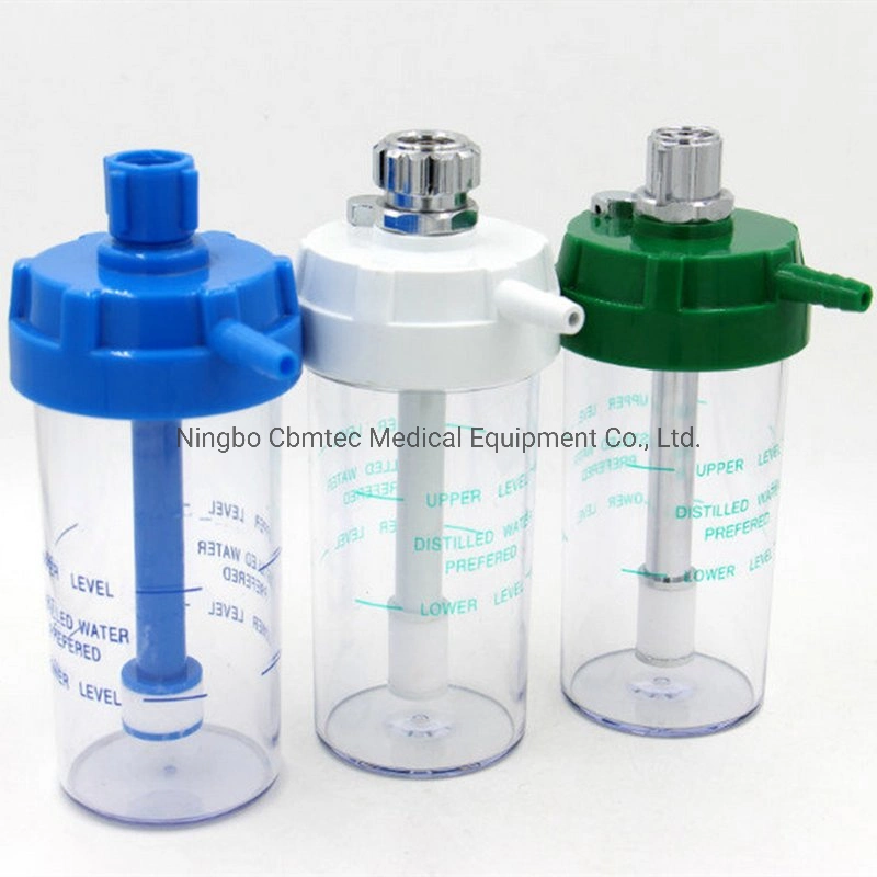 Humidificador de burbujas Humidificador concentrador de oxígeno plástico con conector de plástico