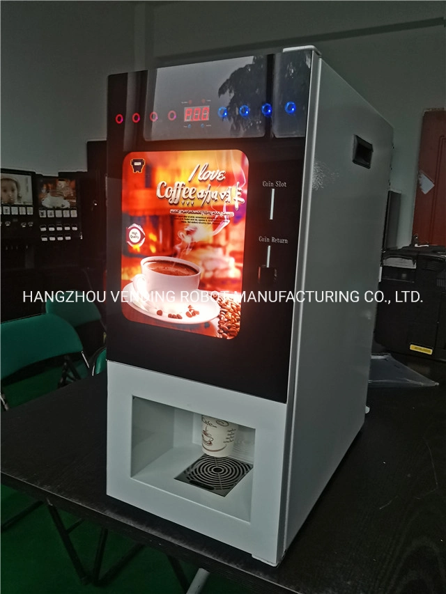 8 Hot Selections Coffee Vending Machine with Coin Acceptor and Paper Money Acceptor Wf1-303V-E