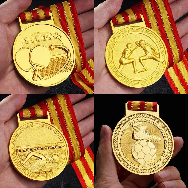 Made in China Jianxin Wholesale Custom Souvenir Basketball Game Karate Marathon Fishing Pure Copper Metal Runningmedal