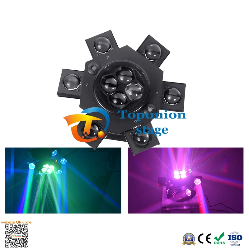 Manufacture Supply Multi Color Projector 6 Eyes Bar Disco Laser Effect Moving Head Light