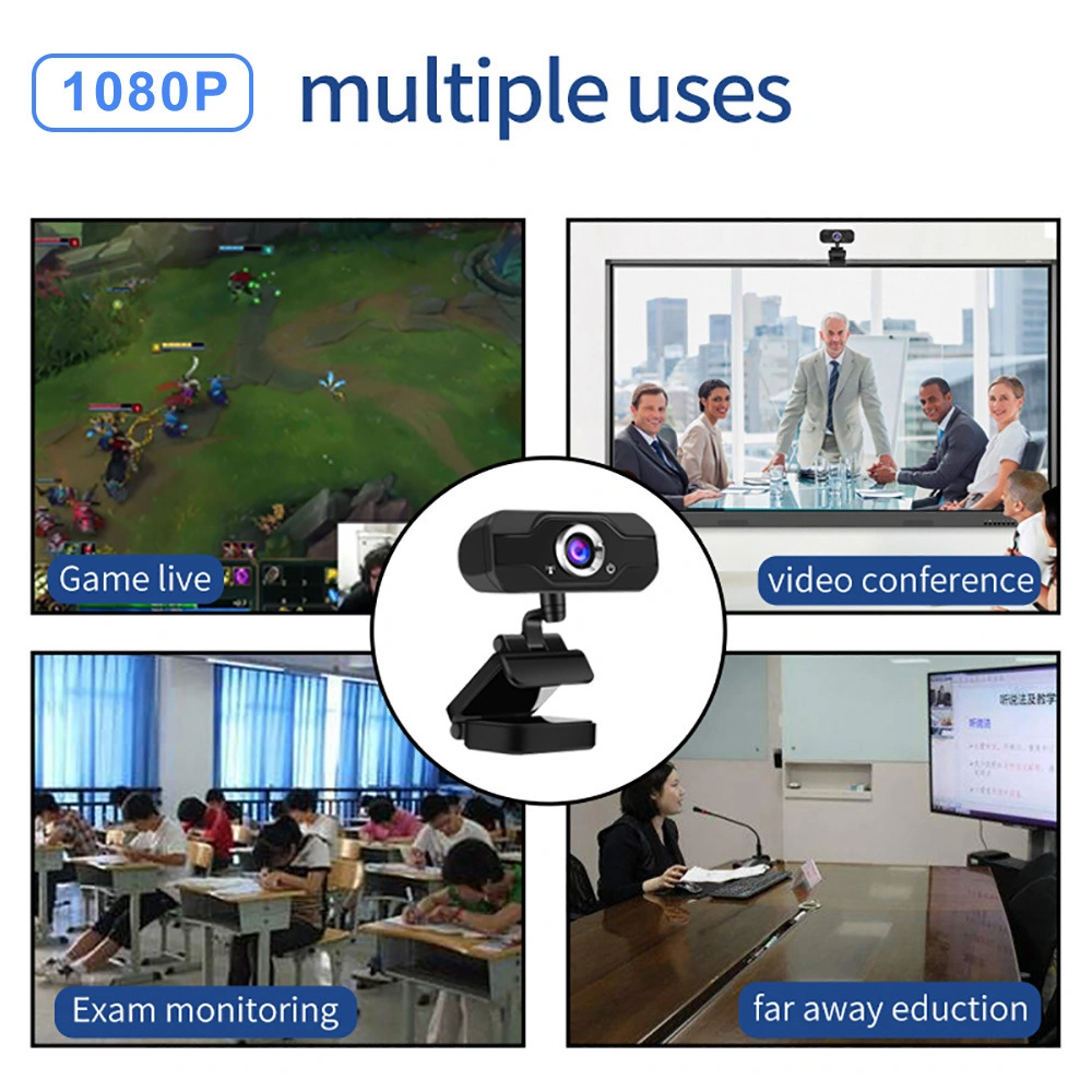 Computer Camera Live Streaming USB Wide-Angle Wholesale/Supplier Conferencing Desktop Notebook Dedicated Webcam