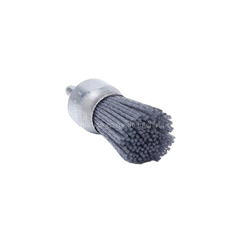 Wheel Hub Deburring Disc Flat End Brush with Spindle