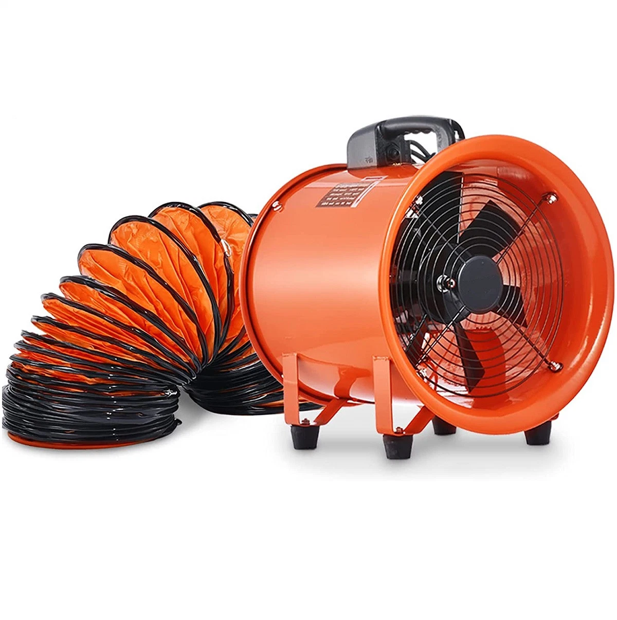 12" 220V/380V Portable axial eléctrico Industrial ventiladores Metal Axel AC Ventilador de flujo