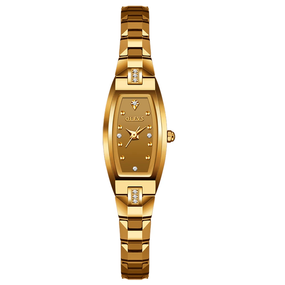 Olevs al por mayor calidad Lady Wristwatch Oro tungsteno acero regalo de la mujer Mira