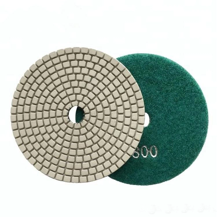 4 Inch D100mm 7 Steps Diamond Tools Wheels Flexible Grinding Disc Wet Polishing Pad for Angle Grinder for Stone