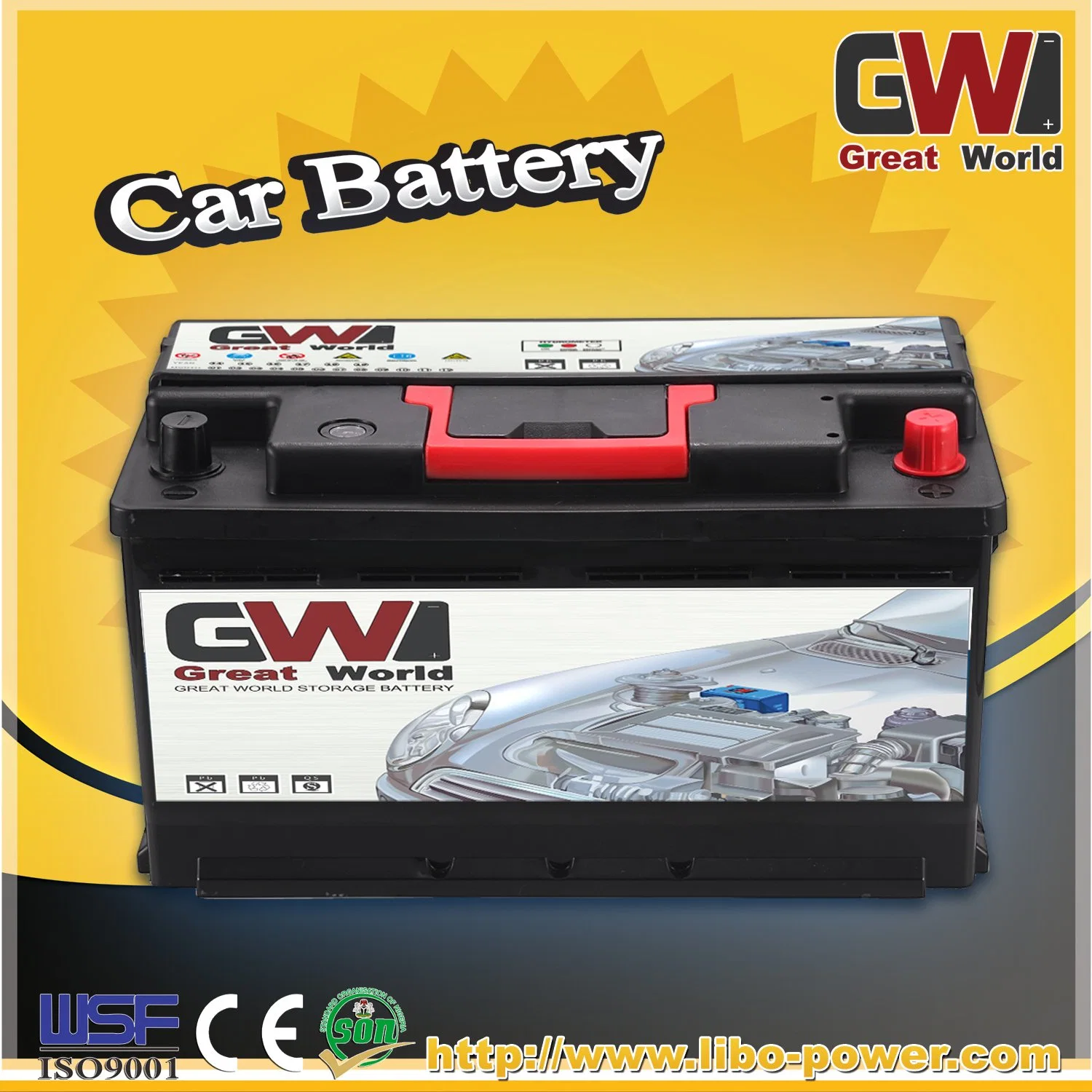 Mf Rechargeable Lead Calcium 100ah King Power Suit for Africa Market Auto Battery