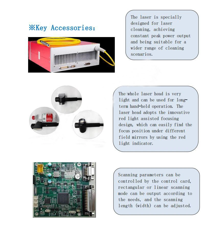 Portable Laser Cleaning Machine Stainless Steel Laser Derusting Machine Degreasing Metal Abrasive Cleaning Machine