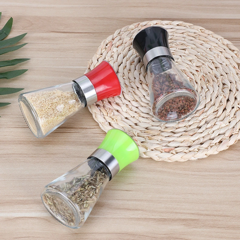 Manual Pepper Grinder Adjustable Ceramic Sea Salt Grinder & Pepper Grinder