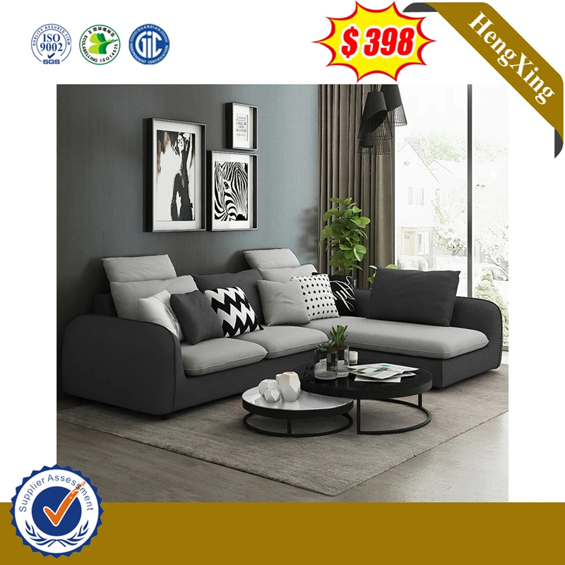 Modern Design Antique Living Room Leather Furniture Set Outdoor Chair Reception Corner Wood Frame Fabric Leather Sofa